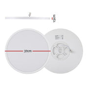Leier Ceiling Light LED Round 42W Ultra-THIN 5CM Oyster Lamp Modern Cool/Warm CPL-C30W-R-BK