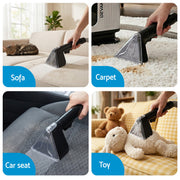 Devanti Carpet Washer Vacuum Cleaner 600W 13kpa Hose Self-Cleaning Function CPW-1200-BY101