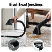 Devanti Carpet Washer Handheld Vacuum Cleaner 1700W 11kpa Rapid Heating Black CPW-ST-9002
