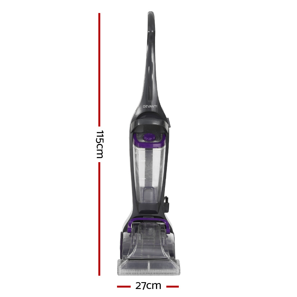 Devanti Carpet Washer Handheld Vacuum Cleaner 800W CPW-X1-BK-PP