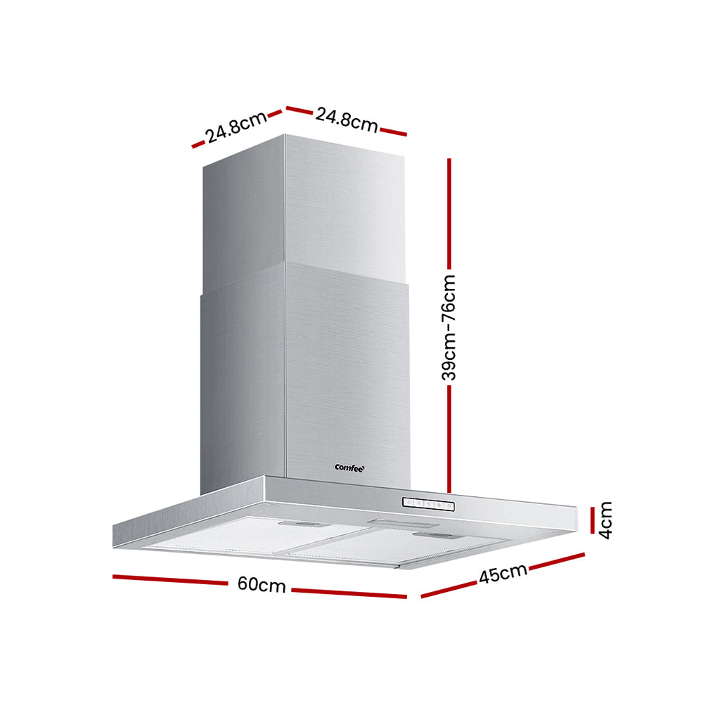 Comfee 600mm Rangehood 60cm Range Hood LED Light CRH60M17S