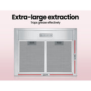Comfee 600mm Rangehood 60cm Range Hood LED Light CRH60M17S