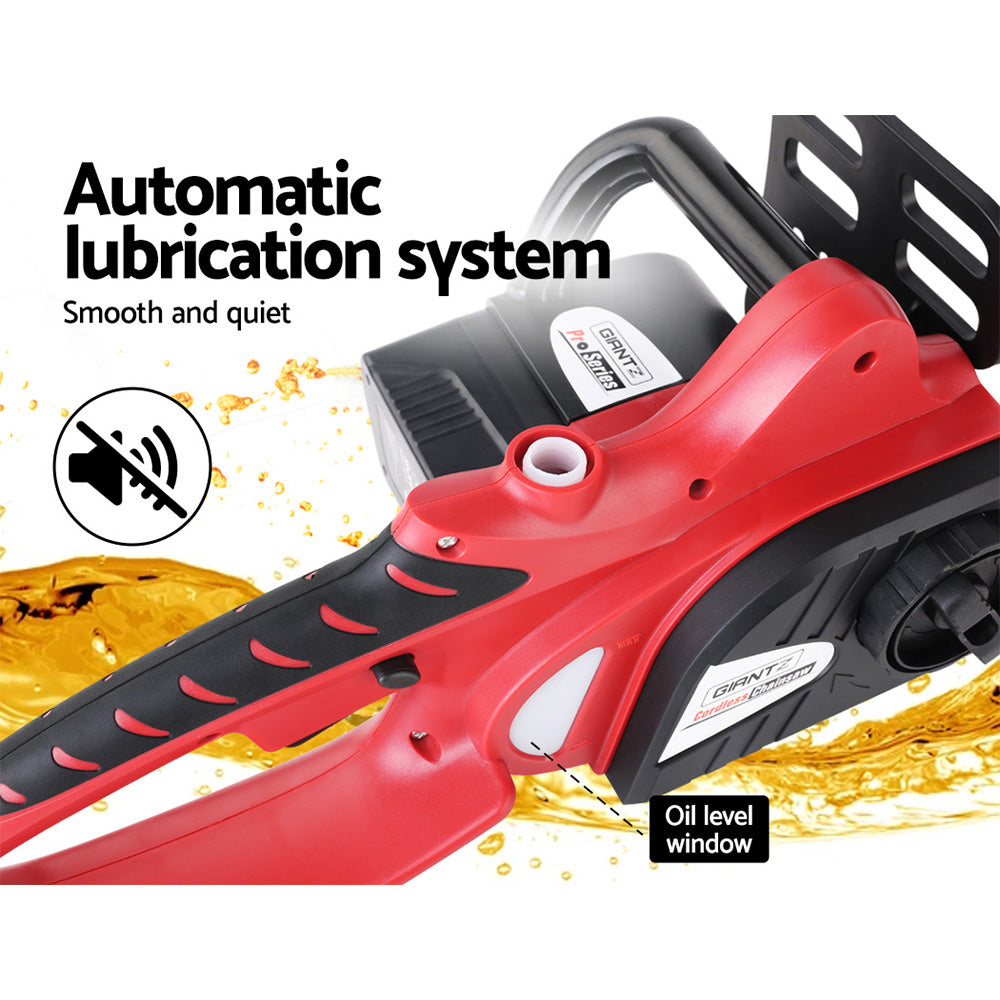 Giantz Chainsaw 10" 20V Cordless Saw Electric Battery Rechargeable,Giantz Chainsaw Electric Cordless 20V 10" CSAW-20V-10IN-RD