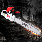 Giantz 74cc Petrol Chainsaw 22" Bar E-Start Tree Pruning Chain Saw CSAW-74CC-N-22FC-RDWH