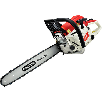 Giantz Chainsaw Petrol 52CC 20" Oregon Bar Commercial E-Start Pruning Chain Saw CSAW-FE-20-N-O-OV-RDWH