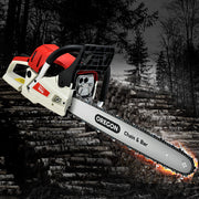Giantz Chainsaw Petrol 52CC 20" Oregon Bar Commercial E-Start Pruning Chain Saw CSAW-FE-20-N-O-OV-RDWH
