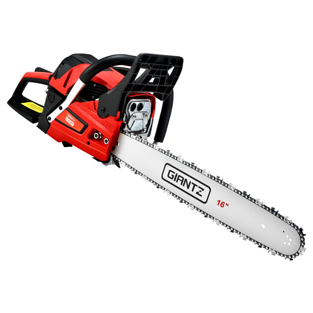 Giantz Chainsaw Petrol 45CC 16" Bar Commercial E-Start Pruning Chain Saw 1.7kW CSAW-FOFV-16-N-OV-RDBK