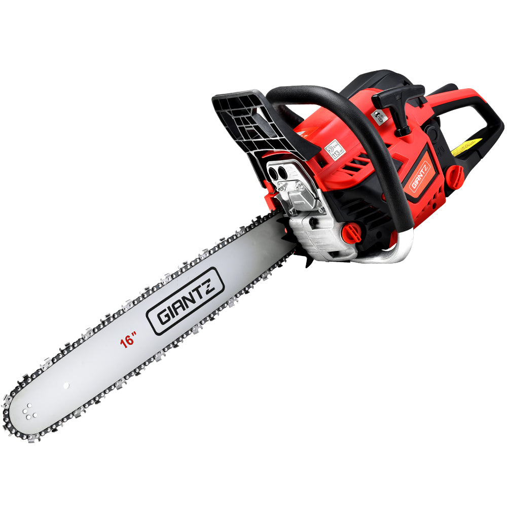 Giantz Chainsaw Petrol 45CC 16" Bar Commercial E-Start Pruning Chain Saw 1.7kW CSAW-FOFV-16-N-OV-RDBK