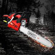 Giantz Chainsaw Petrol 45CC 16" Bar Commercial E-Start Pruning Chain Saw 1.7kW CSAW-FOFV-16-N-OV-RDBK