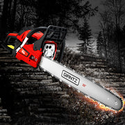 Giantz Chainsaw Petrol 58CC 22" Bar Commercial E-Start Pruning Chain Saw,Giantz Chainsaw Petrol 58CC 22" Bar CSAW-FVAT-22-N-OV-RDBK
