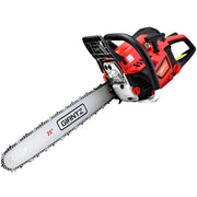 Giantz Chainsaw Petrol 52CC 20" Bar Commercial E-Start Pruning Chain Saw,Giantz Chainsaw Petrol 52CC 20" Bar CSAW-FVTO-20-N-OV-RDBK