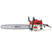 Giantz Chainsaw Petrol 45CC 18" Bar Commercial E-Start Pruning Chain Saw CSAW-SEF-22-RDWH