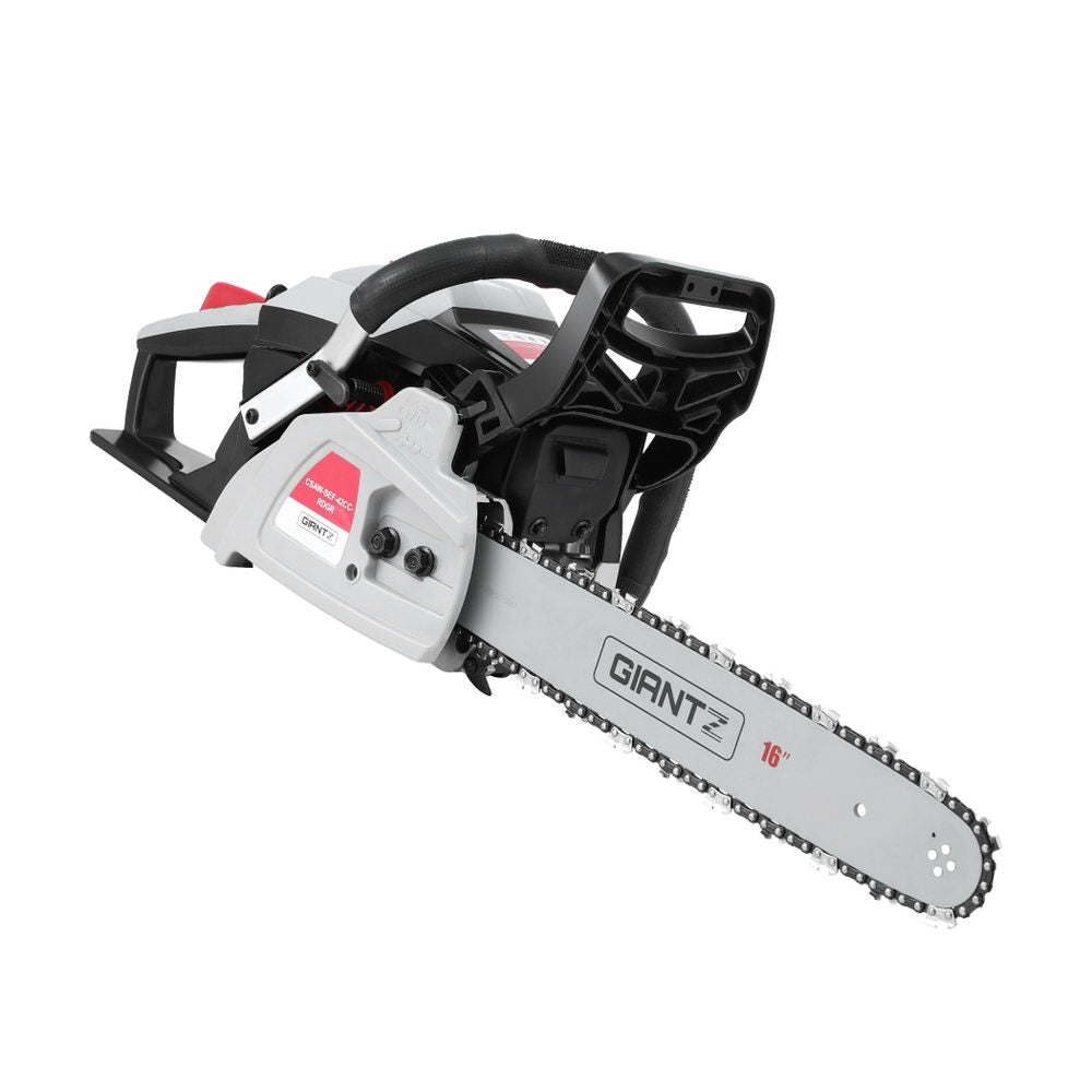 Giantz 42CC Petrol Chainsaw 16'' Bar Chain Saw Lightweight for Pruning Cutting CSAW-SEF-42CC-RDGR