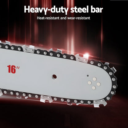 Giantz 42CC Petrol Chainsaw 16'' Bar Chain Saw Lightweight for Pruning Cutting CSAW-SEF-42CC-RDGR