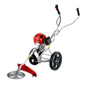 Giantz 52cc Petrol Brush Cutter Whipper Saw Trimmer 2 Stroke 3-in-1 Wheel CSAW-WHEEL-SXTO-N-OV-RD
