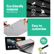 Weisshorn Butyl Car Sound Deadener Deadening Insulation Material with Application Roller 32CM X 50CM X 24pcs CSD-2MM-FLAT-5032-FC2