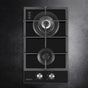 Devanti Gas Cooktop 30cm 2 Burner Black CT-GAS-2B-BK