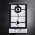 Devanti Gas Cooktop 30cm 2 Burner Silvir CT-GAS-2B-SS