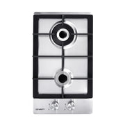 Devanti Gas Cooktop 30cm 2 Burner Silvir CT-GAS-2B-SS