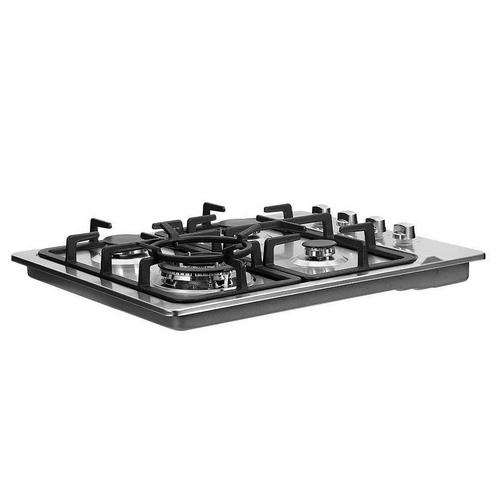 Devanti Gas Cooktop 60cm Stove Hob Silvir CT-GAS-4SDB-SS