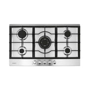 Devanti 90cm Gas Cooktop 5 Burner LPG NG Stainless Steel Hob Silver CT-GAS-5B-L-SS