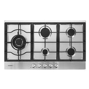 Devanti Gas Cooktop 90cm 5 Burner Silvir CT-GAS-5B-SS