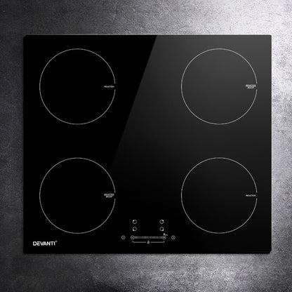 Devanti Induction Cooktop 60cm Electric Cooker CT-IN-C-YL-IF7004C