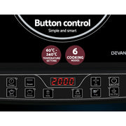 Devanti Induction Cooktop 30cm Portable Cooker CT-IN-D-YL-20K67
