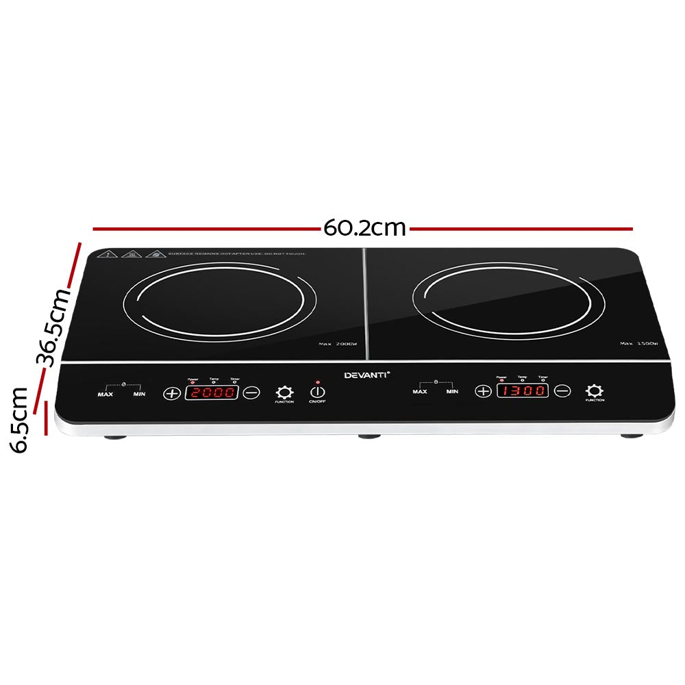 Devanti Induction Cooktop 60cm Portable Cooker CT-IN-D-YL-DC05