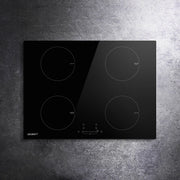 Devanti Electric Induction Cooktop 70cm Ceramic 4 Zones Stove Cook Top Hot Plate 7000W CT-IN-D-YL-IF7004C-70