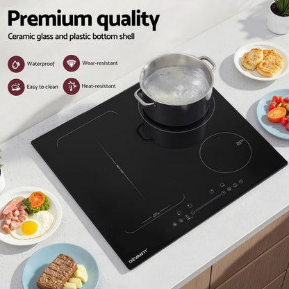 Devanti Induction Cooktop 60cm Electric Cooker CT-IN-D-YL-IF7008S