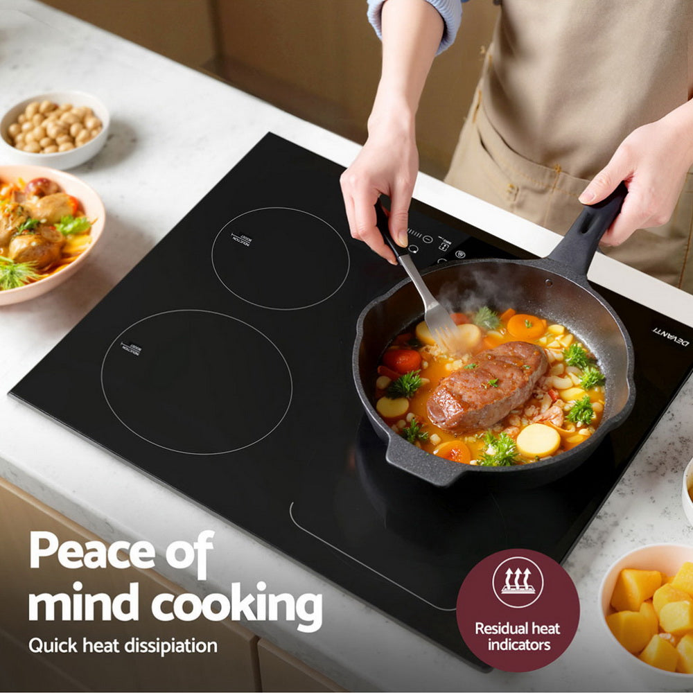 Devanti Induction Cooktop 60cm Electric Cooker CT-IN-D-YL-IF7008S