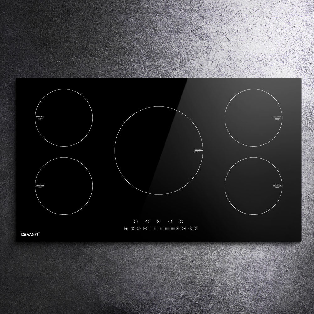 Devanti Induction Cooktop 90cm Electric Cooker CT-IN-D-YL-IF7208S