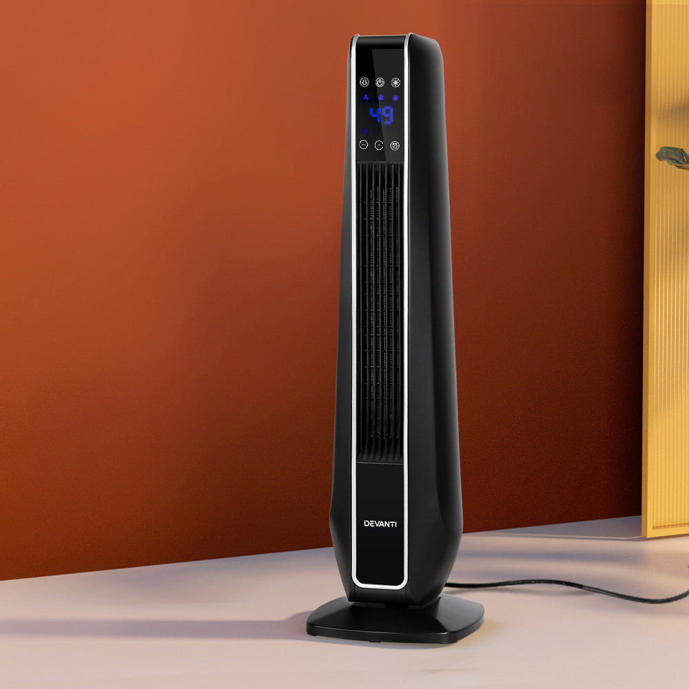 Devanti Electric Ceramic Tower Heater 2400W CTH-2400-BK