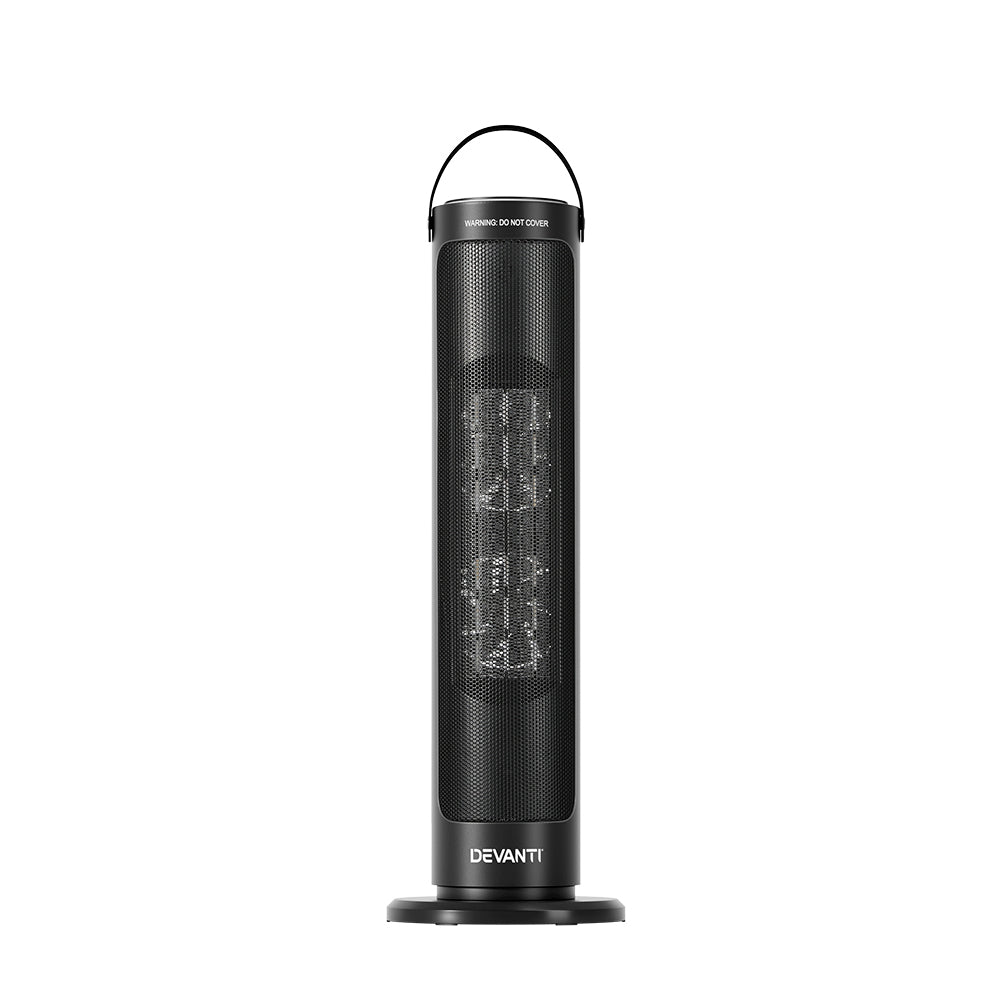Devanti Ceramic Tower Heater 2000W CTH-B-2000-BK