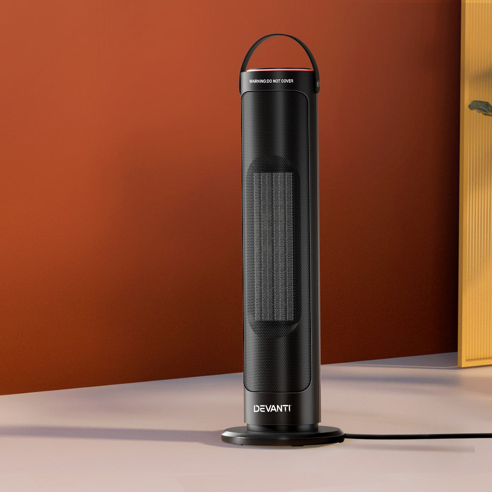 Devanti Ceramic Tower Heater 2000W CTH-B-2000-BK