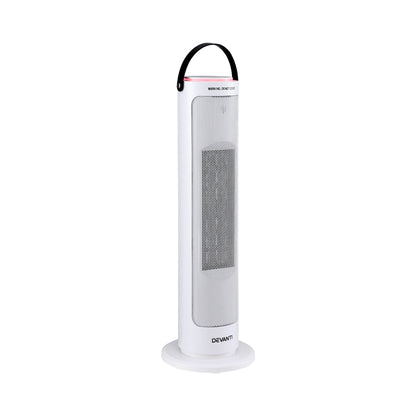 Devanti 2000W Ceramic Tower Heater Space Heaters Oscillating Indoor White CTH-B-2000-WH