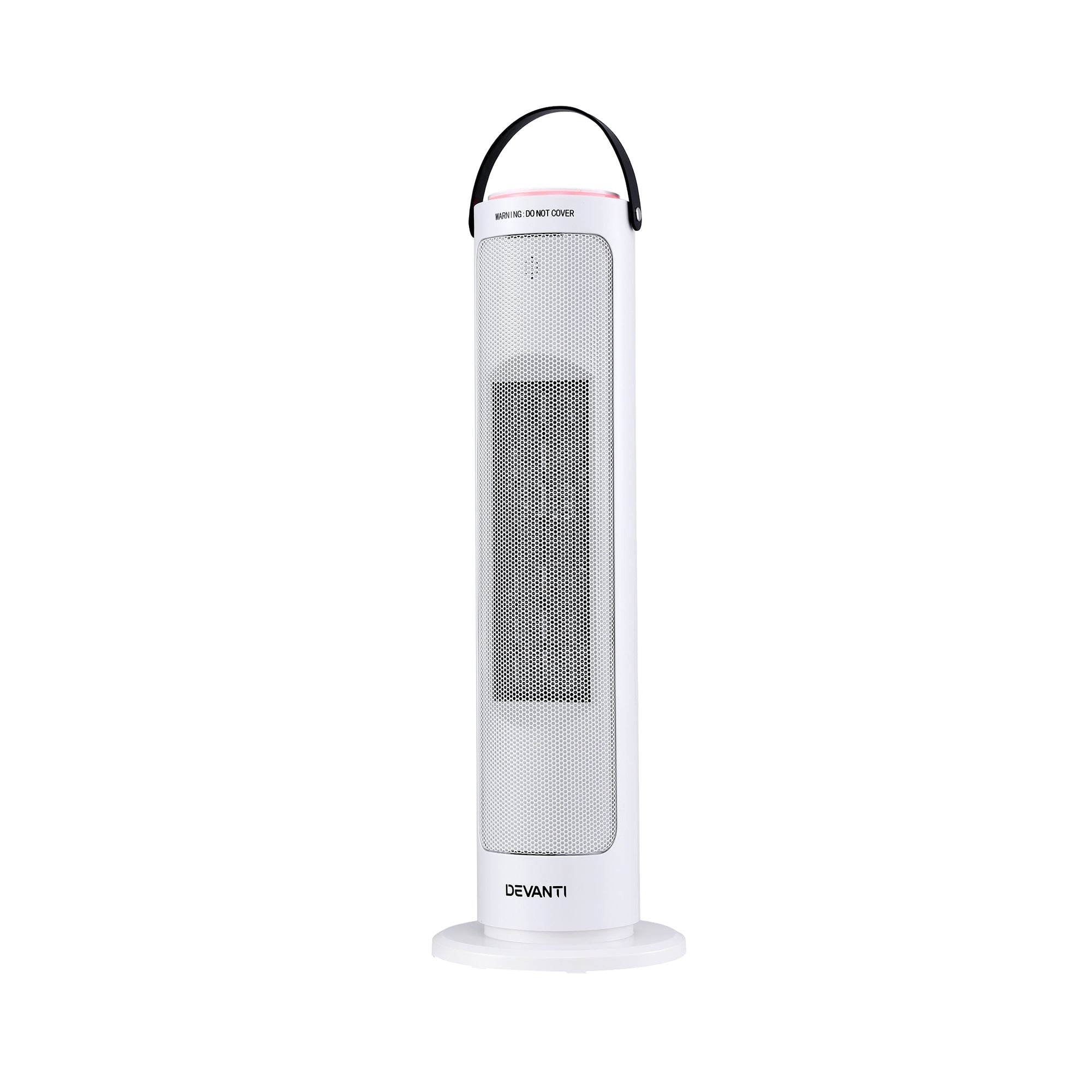 Devanti 2000W Ceramic Tower Heater Space Heaters Oscillating Indoor White CTH-B-2000-WH