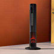 Devanti Ceramic Tower Heater 3D Flame 2000W CTH-B-FH2000-BK