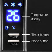 Devanti 2000W Wall Mounted Panel Heater - Black CWH-2000-BK