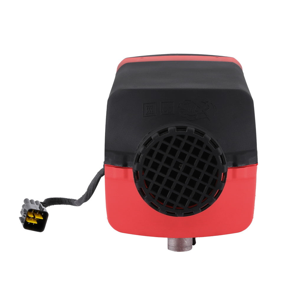 5KW Portable Diesel Air Heater Remote Control LCD Display Quick Heat Car RV Bus Boat DAH-1-5KW-BK-RD