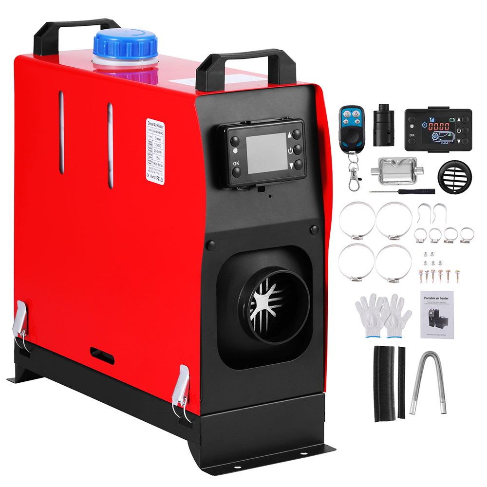 Giantz Diesel Air Heater All-in-one 12V 5KW LCD Remote Control for Car RV Indoors DAH-5KW-BK-RD