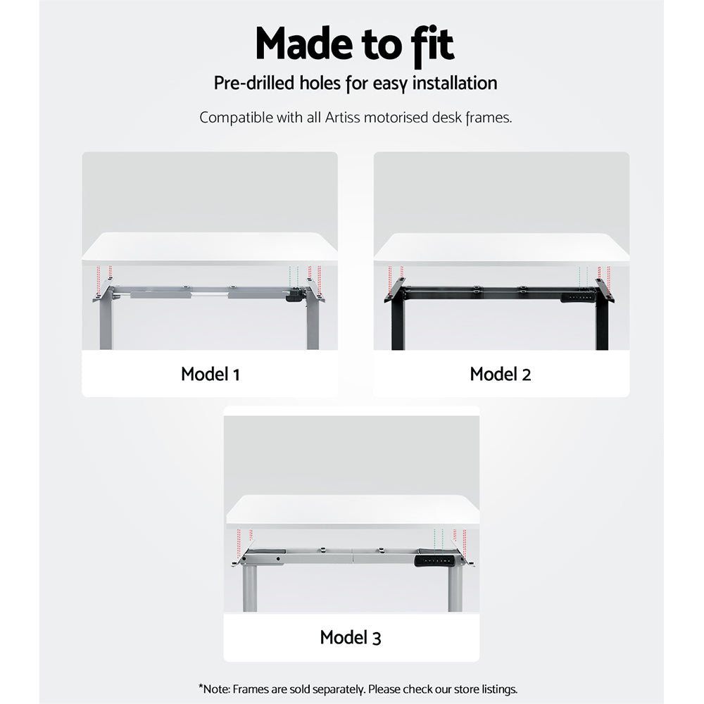 Artiss Standing Desk Top White 120CM DB-B-120-WH