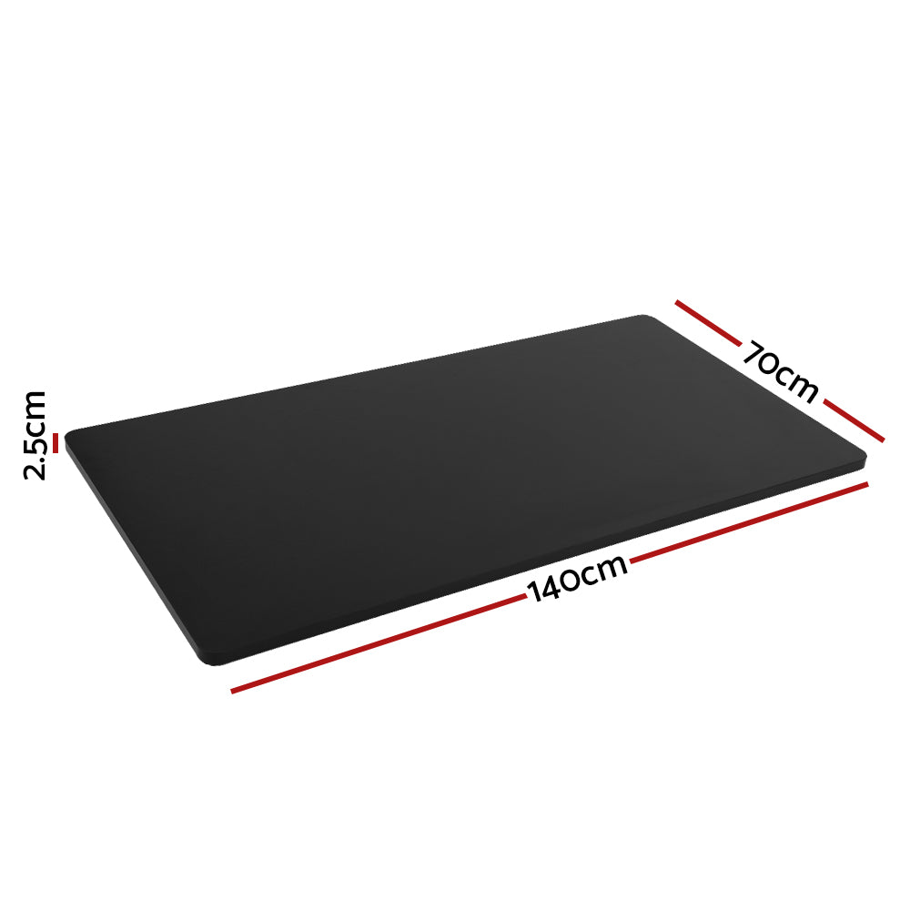 Artiss Standing Desk Top Black 140CM DB-B-140-BK