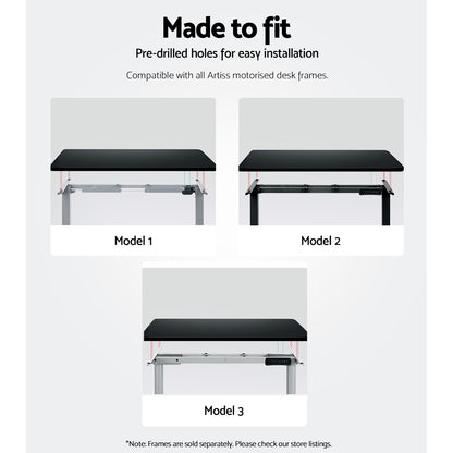 Artiss Standing Desk Top Black 140CM DB-B-140-BK