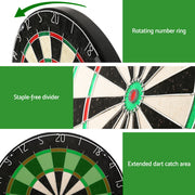 18" Dartboard Dart Board with Steel Darts Competition Party Game DB-BOARD-18IN