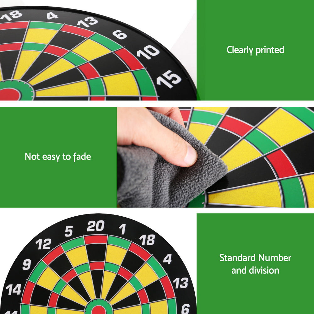 16" Dartboard Dart Board with Magnetic Darts Kids Toy Gift DB-MAG-16IN