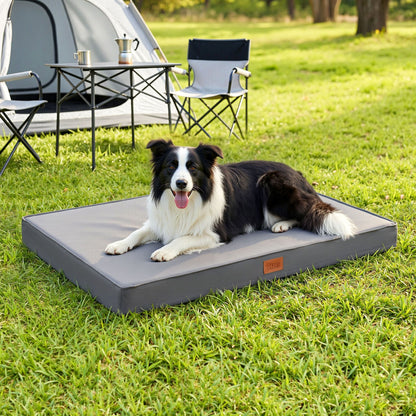 i.Pet Dog Bed Large Water-resistant Egg Crate Foam Orthopedic Pet Mat Grey DBED-PAD-L-GY