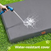 i.Pet Dog Bed Large Water-resistant Egg Crate Foam Orthopedic Pet Mat Grey