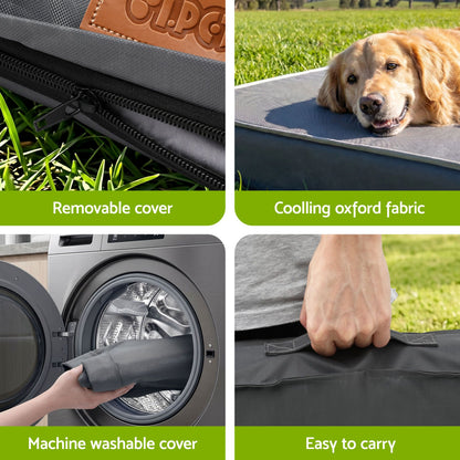i.Pet Dog Bed XL Water-resistant Egg Crate Foam Orthopedic Pet Mat Grey DBED-PAD-XL-GY